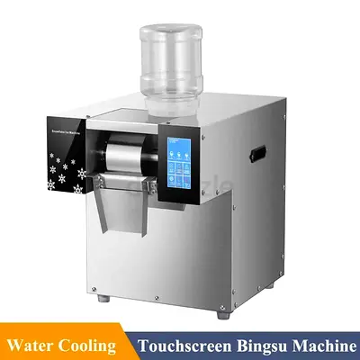 Water Cooling 250kg/day Commercial Snow Flake Shaved Ice Machine Electric Snow Ice Crusher Machine