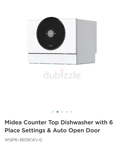 Midea 6 place Table top dishwasher new with packing