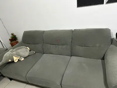 5 Seater Grey Fabric Sofa in Excellent Condition with 1 year of warranty still left  from Homecenter
