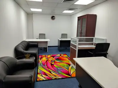 100 sft Fully Furnished Office Near City Center Metro Station Port Saeed for only AED 32000