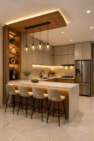 Stylish, advanced kitchen steup