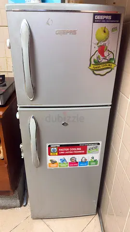 Geepas Double Door Refrigerator - Compact, Used