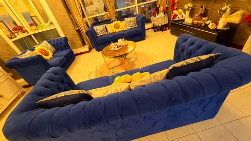 Royal Velvet 8 seater sofa