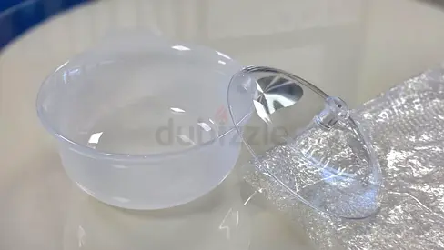 Premium Clear Crystal Glass Serving Bowl with Lid - Brand New