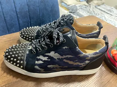 Christian Louboutin Louis Junior Spikes Orlato sneakers in Navy Camo size 45