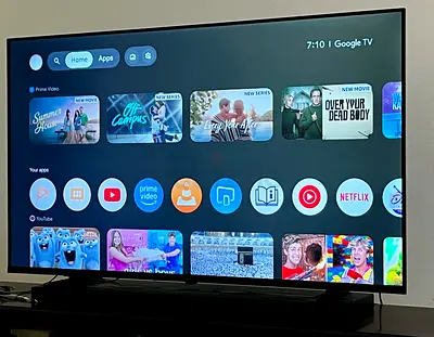 Phillips 55-inch Smart QLED Google TV  original packaging  
 Warranty