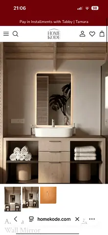 Mirror with backlight 60*80 cm