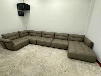 Real genuine leather Ushape natuzzi sofa