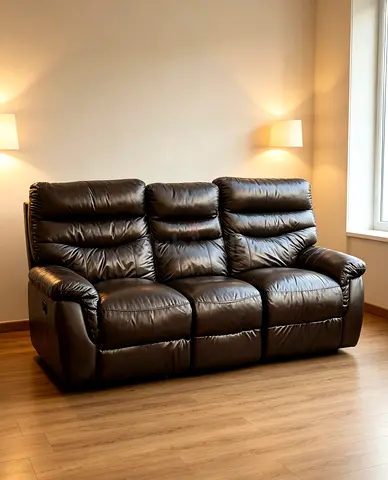 Sofa Recliner Leather 3 Seater