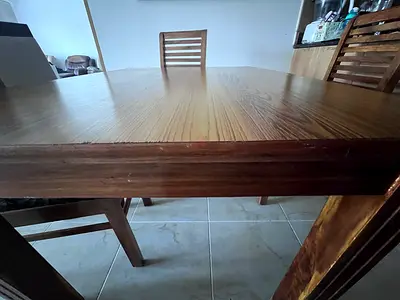 Immediate sale /relocation -Solid Wood Dining Table without chairs -Good Condition