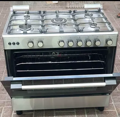 Midea 5-Burner Gas Cooker CME9060-C 90x60cm - Stainless Steel