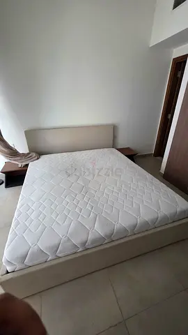 King Size Bed with Mattress - Neat  Clean