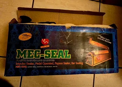 MEC-SEAL Heavy Duty Plastic Bag Sealing Machine (Impulse/Pedal) - Used