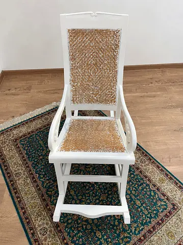 Solid Teak Wood Rocking Chair – AED 800