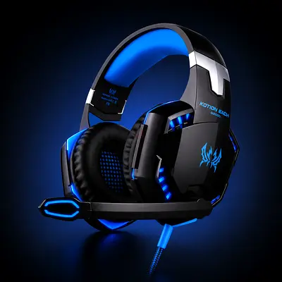 Kotion Each G2000 Gaming Headset - Blue LED, Wired with Mic Brand New
