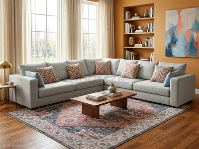 The One Corner Sofa Beige Excellent Condition