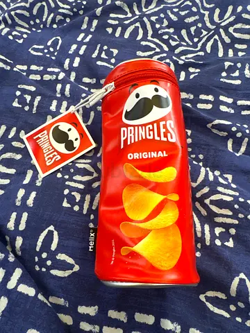 Pringles-themed zippered pencil case / pouch - free