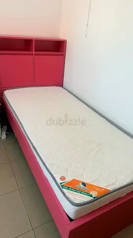 Single bed with Headboard and  Shelves