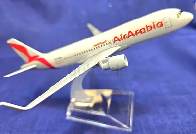 Beautiful brand new air arabia model plane 16 cms big for sale.
