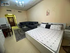 Furnished studio apartment for monthly rent in Al Yasmin Towers Al Jurf area Ajman Prime location wi