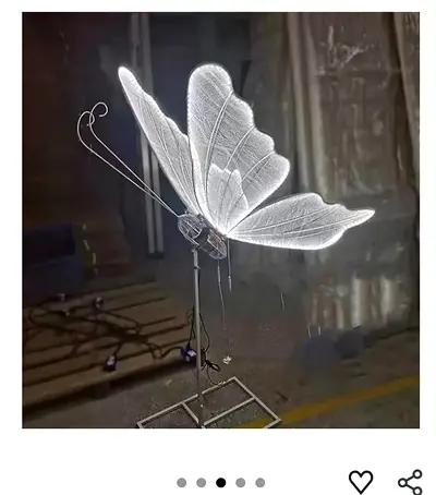 Decorative LED Standing Butterfly Lamp