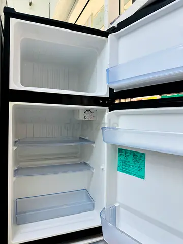 Compact Double Door Mini Refrigerator with Freezer