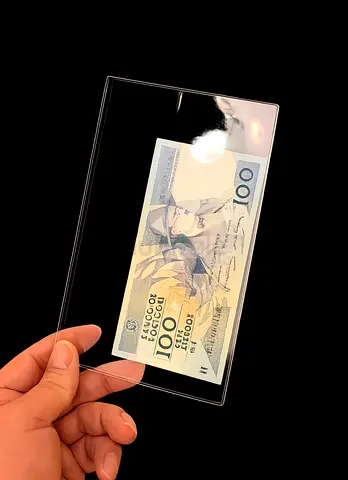 Premium Transparent Banknote Sleeve 5pcs