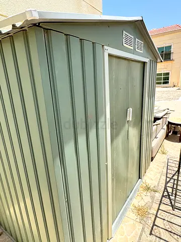 Used Metal Garden Shed with Lockable Door - Good Condition