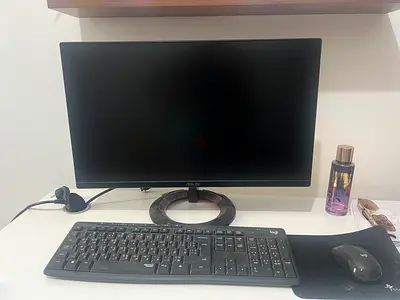 ASUS Monitor with Logitech Keyboard  Mouse - Good Working Condition