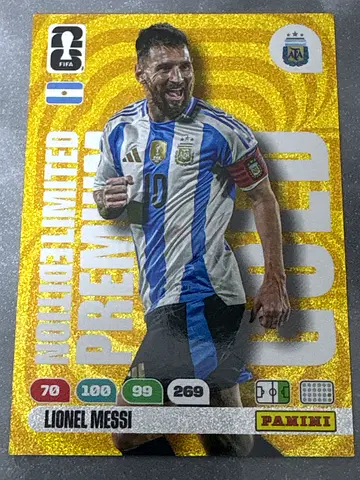 LIONEL MESSI GOLD PREMIUM LIMITED EDITION WORLD CUP 2026