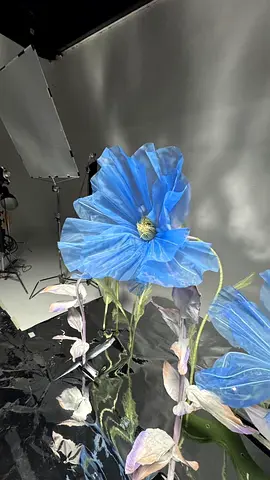 Large Decorative Blue Artificial Flowers
