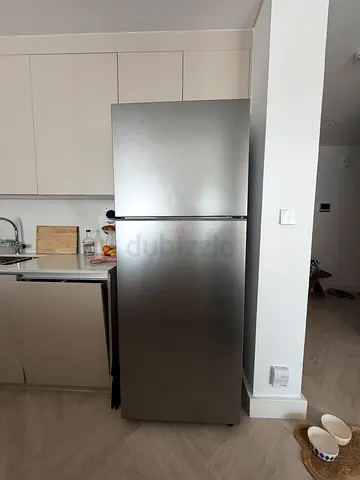 Stainless steel top mount refrigerator