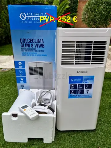 Olimpia Splendid Dolceclima Slim 8 WWB Portable Air Conditioner – 8,000 BTU Ultra-Slim Cooling Unit