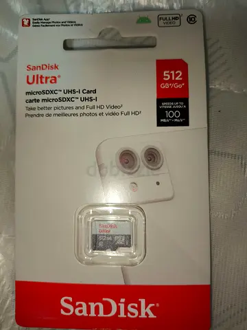 SanDisk Ultra 512GB microSDXC UHS-I Card (New, Sealed)