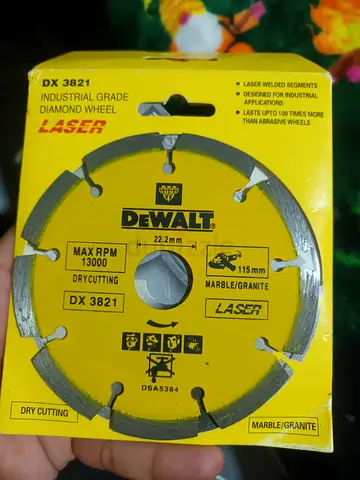 Dewalt DX3821 Laser Segmented Blades / Marble And Granite - D115XBS22.2