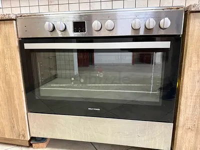 Used Stainless Steel  Electric Oven with 6 Knobs - Working Condition