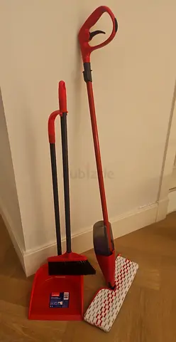 Vileda Cleaning Set – Spray Mop, Broom  Dustpan
