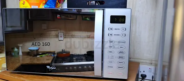 Used Whirlpool Microwave - Good Working Condition, Mirror Door