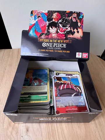 OPENED Box of OP-09 English One Piece TCG cards