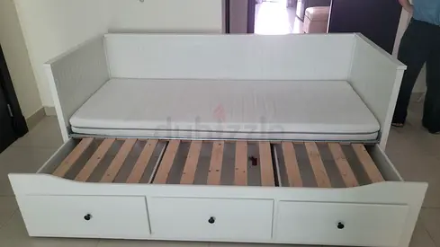 Ikea hemnes day bed with matters 3 storage