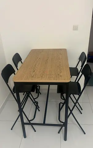 Ikea High Top 4 seater Table + Chairs