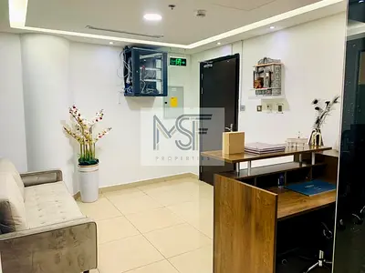 Fitted Office| With Partition Clover Bay Tower| Business Bay