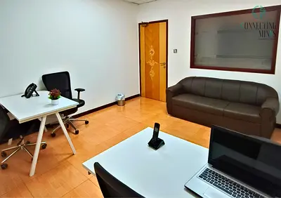 Ready Office for SMEs | Monthly Rent | Al Garhoud Metro Nearby