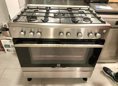 Electrolux Oven Fan 5 Burner Full Gas Cooker Range Size 90×60 cm