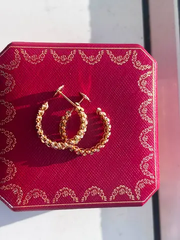 100% authentic CLASH DE CARTIER HOOP EARRINGS, SMALL MODEL