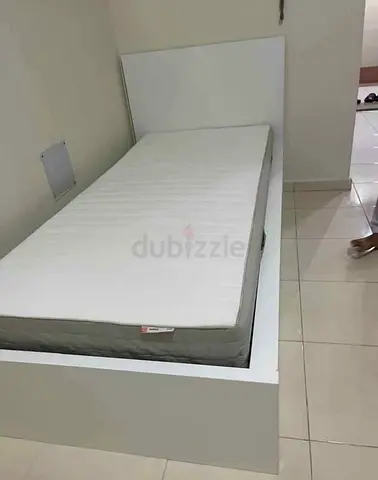 Malam single  bed 90/200cm bed and Ikea mattress is available in excellent condition,