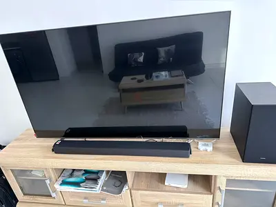 2023 Samsung 55 inch QLED Q60C 4K Smart TV, with Samsung HW C450 Soundbar. Collection after 15 July.