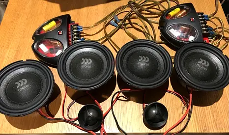 Morel 4 inch Speakers and 10 inch Subwoofer