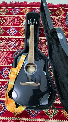 Fender Fa 135CE guitar with coffin guitar case