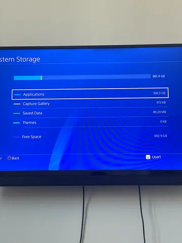 PS4 slim with two working controllers and 5 games